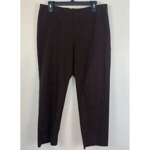 Vintage Chico's Womens Elastic Waist Dress Pants Brown Size 3 (US 16)